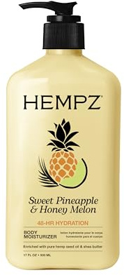 HEMPZ Body Lotion - Sweet Pineapple and Honey Melon - Daily Moisturizing Cream - 17oz