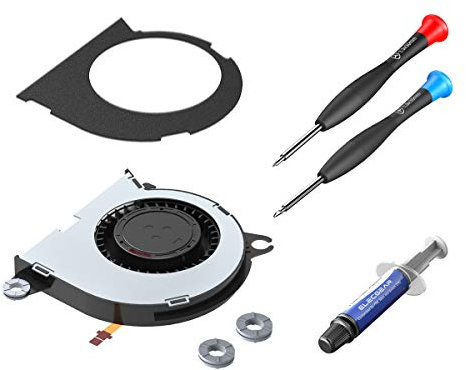 ElecGear Replacement CPU Lüfter kompatibel mit Nintendo Switch HAC-001, Intern Reparatur Ersatzkühler Ventilator Kühler Cooling Fan, Thermo Paste, Schraubendreher und Reparaturwerkzeugsatz