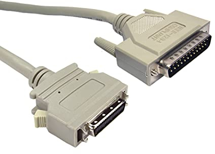 RS PRO Parallel-Kabel Centronic, D-Sub, 25-polig Stecker C36 Stecker L. 10 m, Grau
