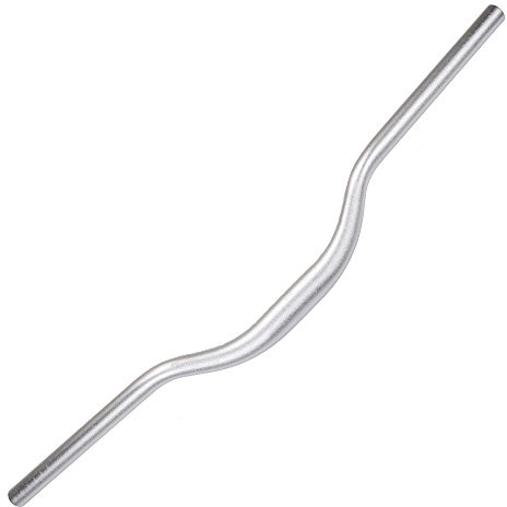UPANBIKE Cykelstyre MTB mountainbike styre cykel kort barn cykelstyre φ31,8 mm x 440 mm/520 mm 30 mm stigningsstång (440 mm, silver)