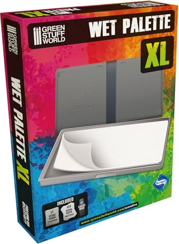 Green Stuff World Wet Palette XL - Palette Humide antibactérienne pour Peindre des Miniatures avec de la Peinture Acrylique...