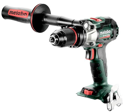 metabo Akku-Schlagbohrschrauber SB 18 LTX BL I, 18V Brushless Bohrer | 130 Nm Drehmoment, Impulsfunktion, 16 mm Mauerwerk, Aluminiumgehäuse, Ohne Akku und Ladegerät, Inkl. Zusatzhandgriff