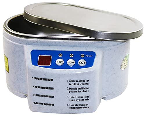 Portable Sonic Jewelry Cleaning Machine,Double Vibration Mode Sonic Cleaning Machine,Intelligent Control Machine with 500mL Stainless Steel Tank for Ring,Earring,Necklace