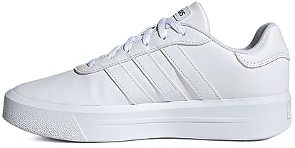 adidas Damen Court Platform Shoes, Cloud White / Cloud White / Core Black, 40 2/3 EU