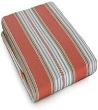 Corredocasa Tenda da Sole a Righe Strette con Anelli per Esterno in Tessuto Resistente Che Protegge dai Raggi Solari (Arancio, 300X300 cm)