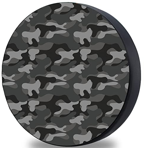 Ferocity Reifentasche Reserveradabdeckung Maßanfertigung Aufbewahrung Reifenbezug Wasserabweisender Individuelle Reifenabdeckung mit Kordelstopper für Räder Schonbezug aus Öko-Leder Moro Gray [097]