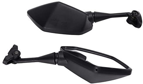 Espejos Cbr600, Espejos Er6F, par Negro, Espejos Retrovisores para Motocicleta, Reemplazo Izquierdo y Derecho para Cbr600Rr Cbr600 F4 F4I Cbr1000Rr Cbr250R