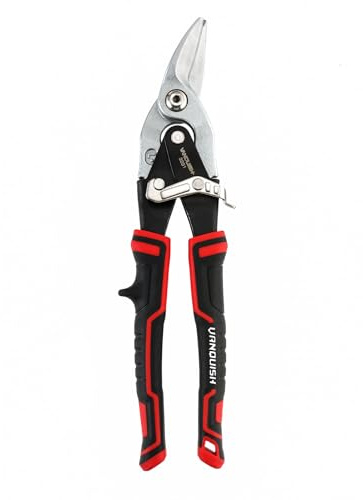 VANQUISH Aviation Tin Snips, Left Cut, Heavy Duty Metal Cutter Shears for Cutting Metal Sheet 3291
