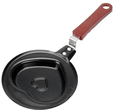 YUSUZH Egg Pan 2pcs 14CM Pancake Pan Fried Egg Frying Pot Creative Multi-Shaped Non-Stick Pancake Egg Mold Kitchen Tools for Cooking(Black2)