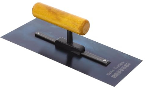 OUNONA Cazzuola per Muratura in Acciaio al Carbonio con Manico in Legno Rinforzato Attrezzo Portatile per Levigatura Cartongesso Strumento Versatile per Finitura e Rasatura Pareti in