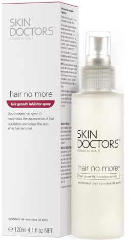 Skin Doctors Hair No More Inhibitor Spray, painless hair removal, after shaving, waxing, epilating, slows hair growth and nourishes the skin. For use on legs, bikini line, underarm and face - 120ml