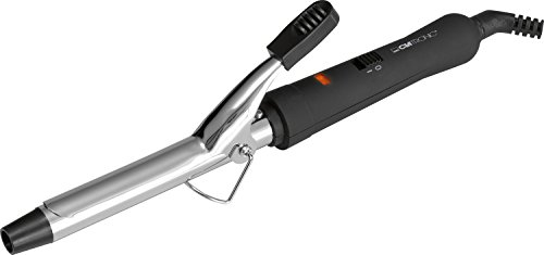Clatronic Lockenzange | Lockenstab | feste und üppige Locken | Kabelzuführung über 360° Drehgelenk | Kurze Aufheizzeit | Kontrollleuchte | 25 Watt | Inkl. Abstellhilfe | HC 3392 weiß oder schwarz