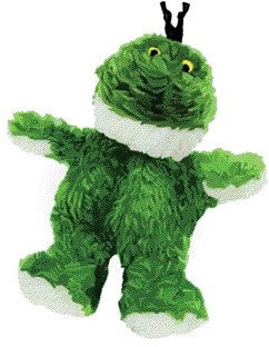KONG Plush Frog Dog Toy X-Small - 4 - Pack of 6