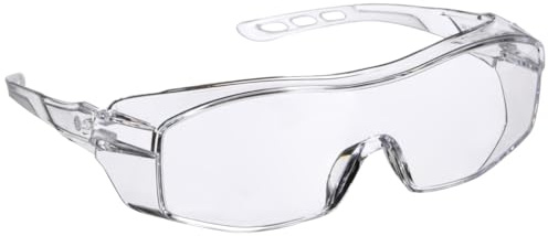 3M Eyeglass Protectors Safety Eyewear, Scratch-Resistant Coating, Clear Lenses, Contoured Design Safety Glasses, Lightweight, Provides Excellent Visibility, For Indoor or Outdoor, 1 Pack (47031H1-DC)