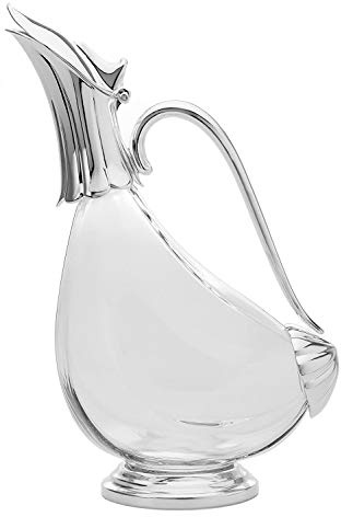 SILBERKANNE Dekantierente 0,9L - Versilberte Rotweinkaraffe - Edles Design & Hochwertige Verarbeitung für Weinkenner