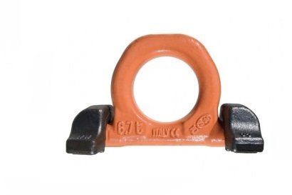 All Material Handling C820X10 Lifting Hoist Ring, Weld-on Type, Double Base, G100 Hoist Ring, 10 Ton