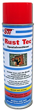 STC Rust Tec Rostlöser Spray 500 ml Spezialrostlöser Schnellrostlöser Schmiermittel Rostentferner Kriechöl