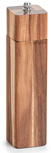 Zeller - Macinaspezie manuale, 21 x 5 cm, in legno di acacia, Zeller