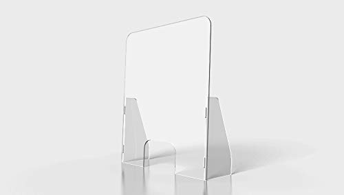 Schutzwand aus 3mm Plexiglas | Schutzfolien aus Plexiglas in verschiedenen Größen | Trennwände 66x75