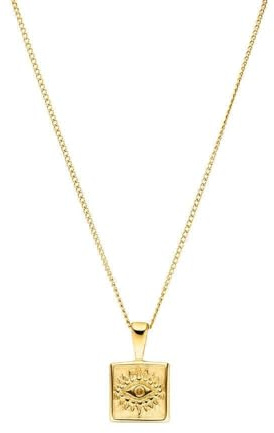 Purelei 'Ike' Kette – Symbolkette mit Auge – Edelstahl 18K vergoldet/rosévergoldet/silber – Verstellbar 40–45 cm – Spiritueller Schmuck Damen – Blickfang & Bedeutung