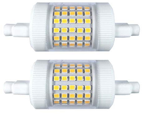 QLEE Dimmable 12W R7s LED Bulb 78mm Daylight 150W Equivalent Halogen 3.1 Double Ended J Base T3 R7s 120V Flooding Reading Working Security Floor Lamp Soft Light 2PCS