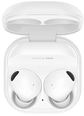 Samsung Galaxy Buds2 Pro Cuffie Bluetooth True Wireless, Cancellazione attiva dei rumori, Carica Wireless, Quality Sound, Resistenza IPX7, [Versione Italiana], White