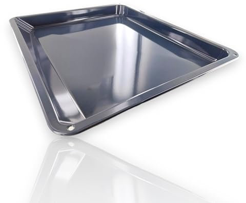 DEKAROX Bandeja de horno esmaltada 466 x 385 x 38 mm de alto para AEG Electrolux Juno Zanussi 14002469802/3 140024698023 para horno a vapor