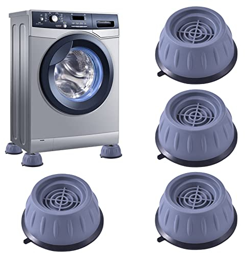 Nutabevr 4 Piezas Soporte Lavadora,Almohadillas de Goma para Lavadoras,Patas Antivibracion Lavadora,Alfombrilla Antideslizante,Almohadillas Para Pies De Lavadora para Lavadora,Secadora y Frigorífico