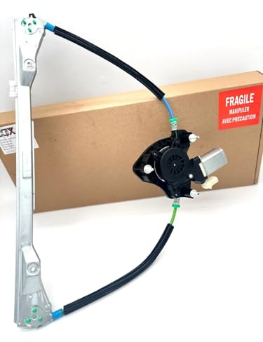 CQX Leve VITRE Avant Gauche Conducteur compatible model Clio 2 1998-2005 Moteur 2 fiches 7700842241 (4porte)