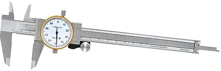 FUNTLY Uhren-messschieber 150 mm 0,01 mm Zifferblatt-Messschieber, metrisches Messgerät, Edelstahl, Präzisions-Messschieber, Messwerkzeuge