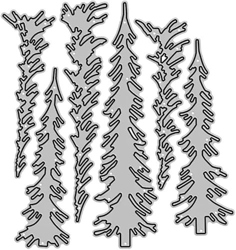 Weihnachtsbaum-Metall-Stanzformen, schmale Tannenbäume, Stanzschablone, Vorlage für Kartenherstellung, DIY, Scrapbooking, Papierbastelalbum, Briefmarken, Dekoration, Kartenherstellung, Zubehör