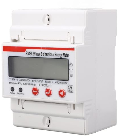 Compteur De Puissance Triphasé Multifonctionnel Mesure Tension Courant Ecran LCD Pour Économies Énergie Adapté Applications Énergie Renouvelable