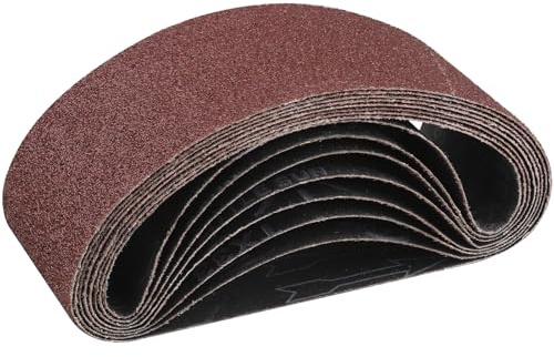 STEBRUAM Nastri Abrasivi 75x 457 mm,8PCS 40 grana Levigatrice a Nastro