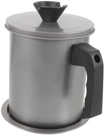 Amosfun Ölvorratsbehälter 2 0 L Ölsieb Topf Fettdose Aus Robustem Material Für Dauerhaften Gebrauch