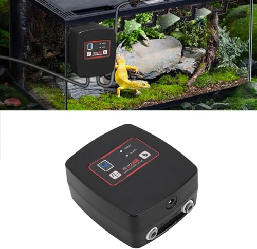 Tnfeeon Humidificadores para Reptiles de Nebulización Inteligente, Reptile Mister Automático con Temporizador, Humidificador para Terrarios para Plantas de Selva Anfibia, hasta 4