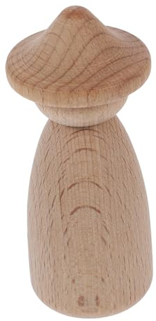 MOLUCKFU Holzsteckpuppen Für Basteln Miniaturfiguren Zum Malen Unvollständige Holzfiguren Für Dekoration Steckpuppenornamente Für Kinderkreativität