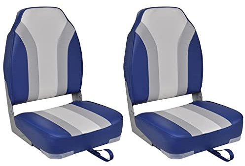 Klappbare Bootssitze 2 Stk. mit hoher Rückenlehne, Xichuzi Boot Sitze, Fischerbootsitz, Kajaksitz, Protec