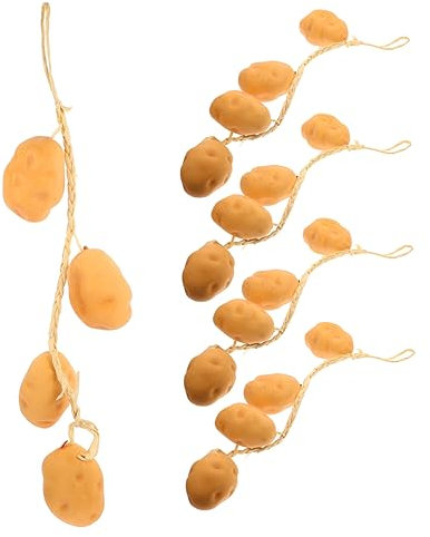 Zerodeko 5 Cordes Brochettes de Pommes de Terre simulées modèle de Pomme de Terre Fausses patates Douces décoration Cuisine Home Decor décorations pour la Maison Accessoires de Restauration