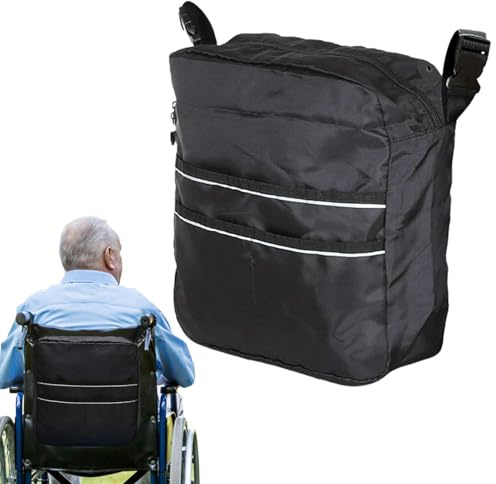 Rollstuhltasche - Große Elektrorollstuhl Zubehör | Transport Aufbewahrung | Rollstuhltaschen für Stuhllehne Herren Damen | Rollstuhlaufbewahrung | Stuhlrückenaufbewahrungstasche