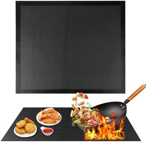 60x52cm Induction Hob Protector Mat,Magnetic Silicone Induction Hob Cover,Heat Resistant & Scratch Protector,Multifunctional BPA-Free Silicone Mat for Induction Cooktop & Hob Protection (Mesh Design)