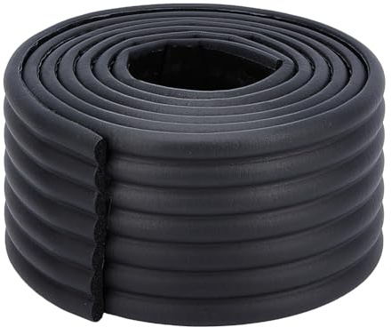 OLYCRAFT 2m Nero Letto A Castello Cuscinetti Scala 80mm Largo Striscia Anticollisione Imbottitura Autoadesiva Battistrada Trazione Protezioni Angolari con Adesivo per Gradini di Scale Angolo Mobili