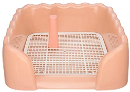 Sharplace Maille Chien Toilette Pipi Support urinoir Bassin pour Petits et Moyens Chiens intérieur Chien Pot Plateau, Rose L