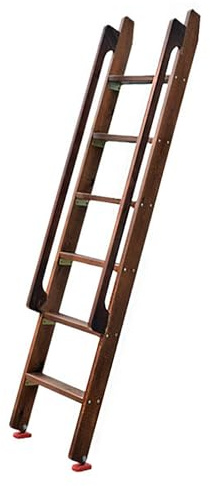 Retractable Wooden Loft Ladder - Space-Saving Wall Stairs for Attic, Escape Window, Bedroom, Library