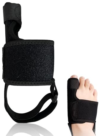 RYHHH Hallux Valgus Corrector | med Hälband | Justerbar Hallux Valgus-Korrigering för Dag/Nattstöd | Korrigera Avböjning av Stor Tå | för Kvinnor och Män, en Storlek | Höger Fot 1 st