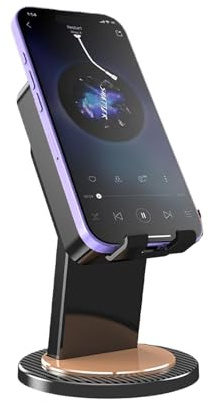 Dgayaeic Altoparlante a induzione, gadget intelligente antiscivolo, supporto per telefono cellulare con altoparlante, per uomini e donne, bomboniere per feste di Natale, casa, ufficio, scuola, viaggi