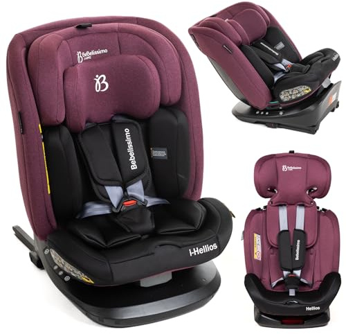 BBL - Siège auto Isofix - pivontant 360 ° - 40-150 cm - 0-36kg i- size Helli - bordeuax