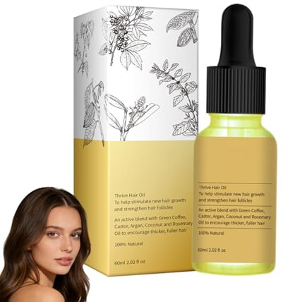 2026er Neuheit Essence haaröl, rosmarinöl haare, haarwachstum beschleunigen, Mandelöl und Arganöl als Haarmaske und Haarkur, 60ml