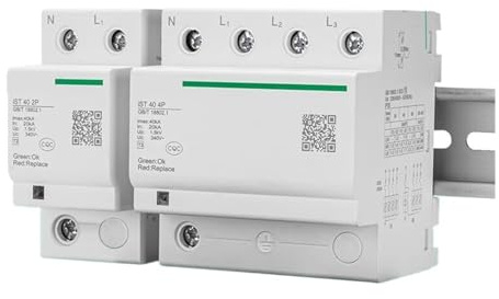 1PCS IST 20/40/65 Intelligent Surge Protector Lightning Protection Rail Type(IST 65 3P AC340V)