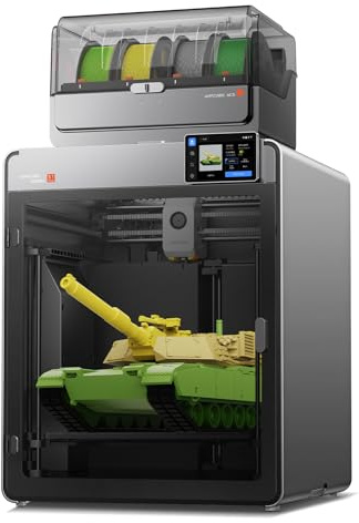 Anycubic Kobra S1 Max Combo 3D Drucker Groß, Druckgröße 350x350x350 mm | 65 °C aktive Kammerheizung, Vollständig Geschlossene CoreXY-Struktur, Druck mit maximal 16 Farben