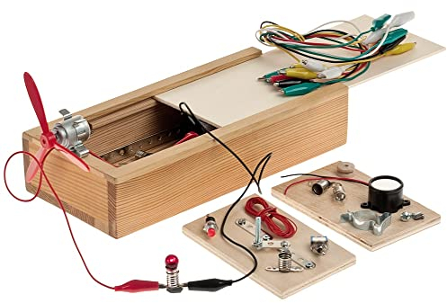 matches21 HOME & HOBBY Elektro-Baukasten DIY Holz Bastelset für Kinder ab 9 Jahren Bausatz